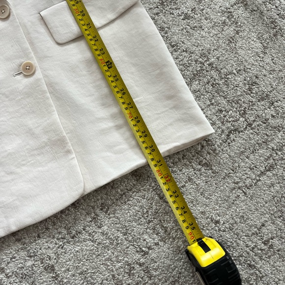 Aritzia Wilfred Cherrelle Light Birch new Formal Wedding Oversized Blazer Size L - Picture 11 of 15